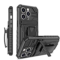 Phone Case Compatible with iPhone 12 Pro 6.1 Case with 360° Rotation Belt Clip Pouch Holster,Military Grade Protection Heavy Duty Shockproof Phone Cover with Kickstand phone cover ( Color : Black )