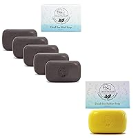 Natural Elephant Dead Sea Soap Essentials: 5 Pack Mud & Sulfur Bundle