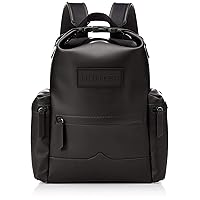 Hunter UBB7019LRS-BLK-One Original Top Clip Medium Rubber Coated Leather Backpack, Black