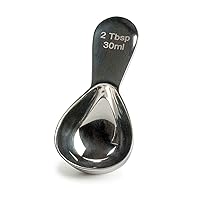 RSVP International Coffee Scoop Collection, 2-Tablespoon, Compact, Stainless Steel