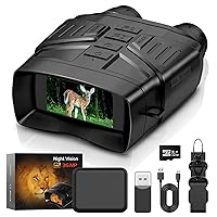 Night Vision Goggles 4K FHD Night Vision Binoculars for Adults, 3'' Large Screen Digital Infrared NightVision for Viewing in 100% Darkness, with 32GB Memory Card for Photo and Video Storage