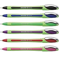 Schneider Xpress Fineliner Pens 0.8mm Assorted Colors - Pack 6
