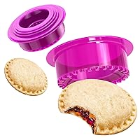 Tribe Glare Decruster Bread Sandwich Maker mold-Uncrustables Sandwich Cutter for Kids - Sandwich Cutter Sealer and DIY cookie cutter Lunch Lunchbox and Bento Box of Childrens Boys Girls (purple)