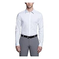 Calvin Klein Men's Dress Shirt Slim Fit Non Iron Solid