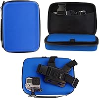 Blue Action Camera Hard Case - Compatible With TIMNUT 4K Action Camera