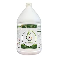 Earthworm Casting Tea - Organic Worm Tea - Gallon - Soil Conditioner Concentrate - Living Enzymes, Nourish Plants and Boost Growth - Feeds All Crops: Vegetables, Flowers, Fruit and Trees