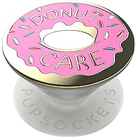 PopSockets Phone Grip with Expanding Kickstand, Enamel Graphic - Donut Pink