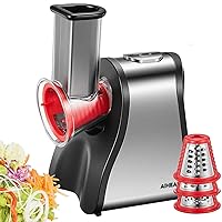 Electric Cheese Grater 150W Cheese Shredder for Home Kitchen Use, One-Touch Control Electric Slicer Shredder Ideal for Cheese, Cucumber, Carrot, BPA-Free