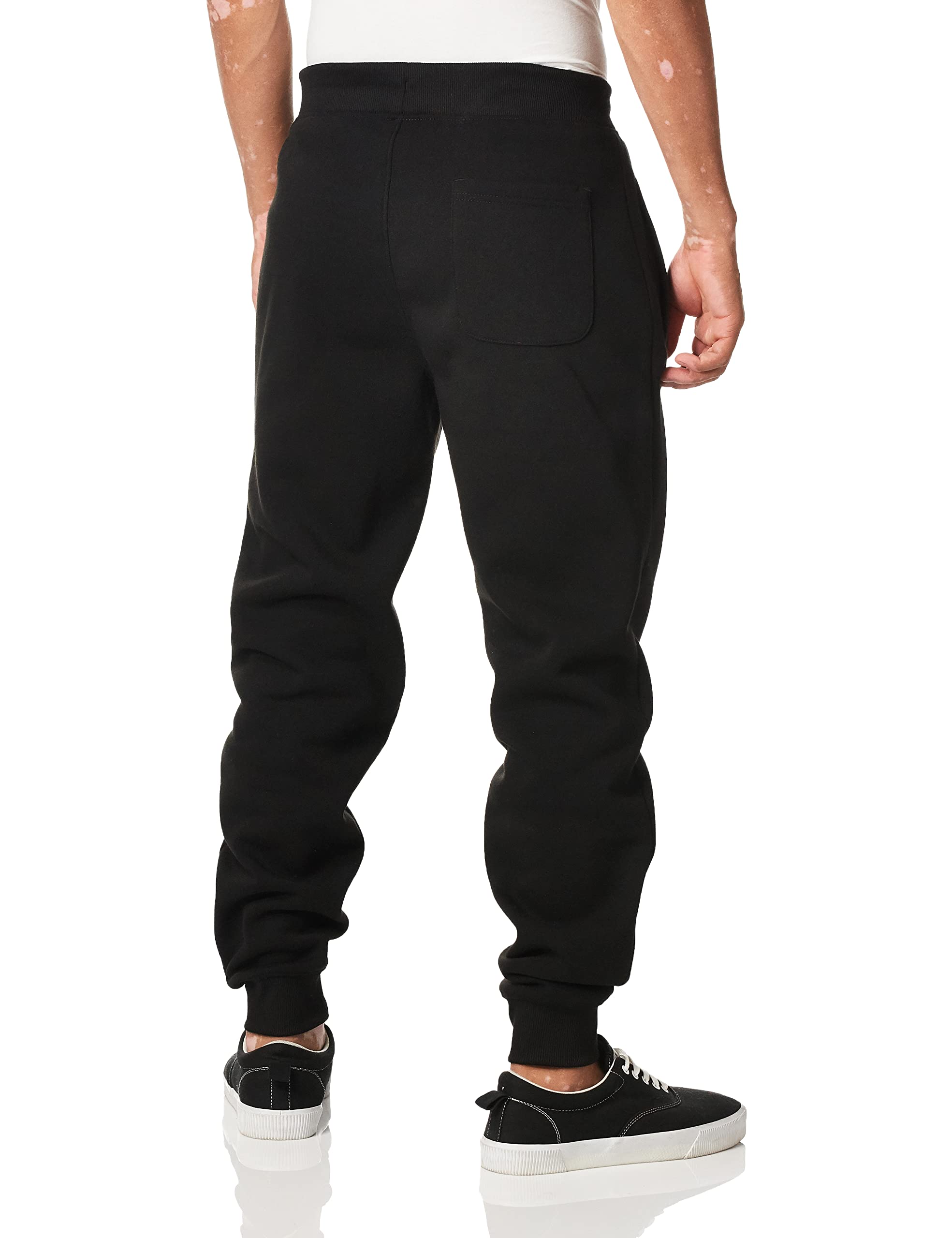 Southpole Men's Basic Active Fleece Jogger Pants-Regular and Big & Tall Sizes, BK (A), S
