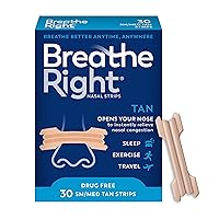 Original Nasal Strips | Tan Nasal Strips | Sm/Med | Help Stop Snoring | Drug-Free Snoring Solution & Instant Nasal Congestion Relief Caused By Colds & Allergies 30ct (packaging may vary)