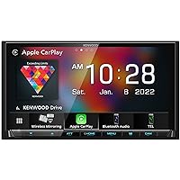 KENWOOD DMX9708S 6.95-Inch Capacitive Touch Screen, Car Stereo, Wired and Wireless CarPlay and Android Auto, Bluetooth, AM/FM Radio, MP3 Player, USB Port, Double DIN, 13-Band EQ, SiriusXM…