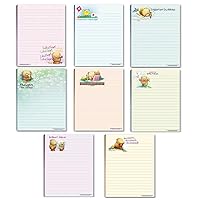 Stonehouse Collection Cute Notepad Set - 8 Fun Notepads for Kids, Parents, Teachers and More - Great Small Gift