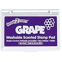 READY 2 LEARN Scented Stamp Pad - Grape - Purple - Non-Toxic - Fade Resistant - Fun Art Supplies for Kids