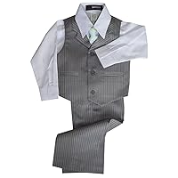 Pinstripe Boys Formal Dresswear Vest Set