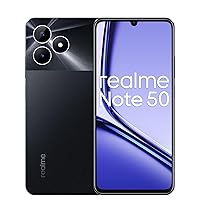 realme Note 50 Dual SIM 64GB ROM + 3GB RAM (GSM ONLY | NO CDMA) Factory Unlocked 4G/LTE Smartphone (Midnight Black) - International Version