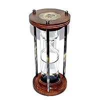 Marine Hourglass Antique Liquid Sand Timer Desk Accessory Royal Navy London Mothers Day Gift