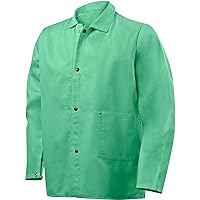 1030MB-4X 30-Inch Flame Resistant 9-Ounce Cotton Jacket with Mesh Back, Green, 4X-Large