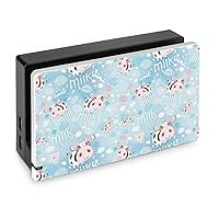 Cows and Milk Anti Scratch Dust Cover Compatible with Switch Dock Replacement Print Skin Shell