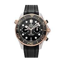 Omega Seamaster Diver 300m Co-Axial Master Chronograph Automatic Chronometer Black Dial Men's Watch 210.22.44.51.01.001