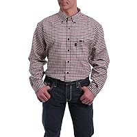 Cinch Men's Fr Lightweight Vertical Striped Long Sleeve Work Shirt