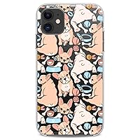 TPU Case Compatible with iPhone 15 14 13 12 11 Pro Max Plus Mini Xs Xr X 8+ 7 6 5 SE Silicone Frenchie Puppy Dogs Lightweight Soft Clear Slim fit Cover Flexible Print Design Cute French Bulldog