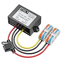 12VDC to 24VDC Vonverter 5A 120W, 12 to 24V Step up Converter with Fuse Waterproof and Wire Terminal Block, 12 to 24 Volt Converter for Golf Cart LED Light Truck Vehicle Boat (Accept DC9-20V Inputs)