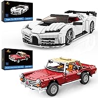 JMBricklayer Sports Car Building Block Set, MOC Creative Supercar Model Classic Collectible Car Kits, Adult Sports Car Model Kit, Toy Gift for Teens Adults and Block Collectors