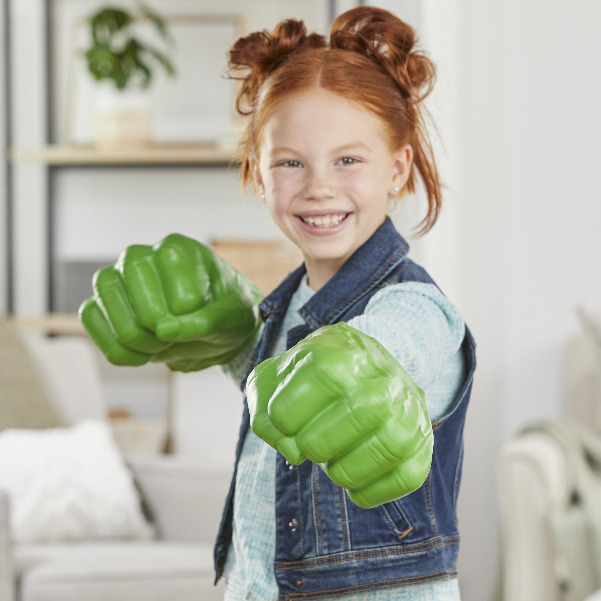 Marvel Hulk Gamma Smash Fists, Soft Foam Role Play Toy, Avengers Super Hero Toys for Kids Ages 5 and Up