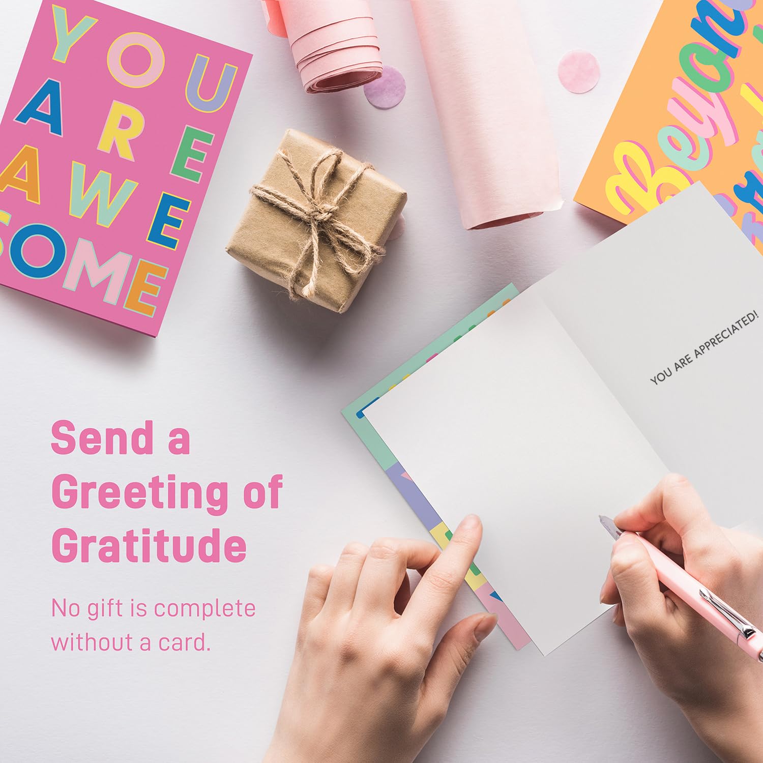 S&O Fun Thank You Cards with Envelopes - Assorted Thank You Cards to Express Gratitude - Thank You Notes with Envelopes Set of 24 - Gratitude Note Cards with Envelopes in Pop Colors to Mix & Match