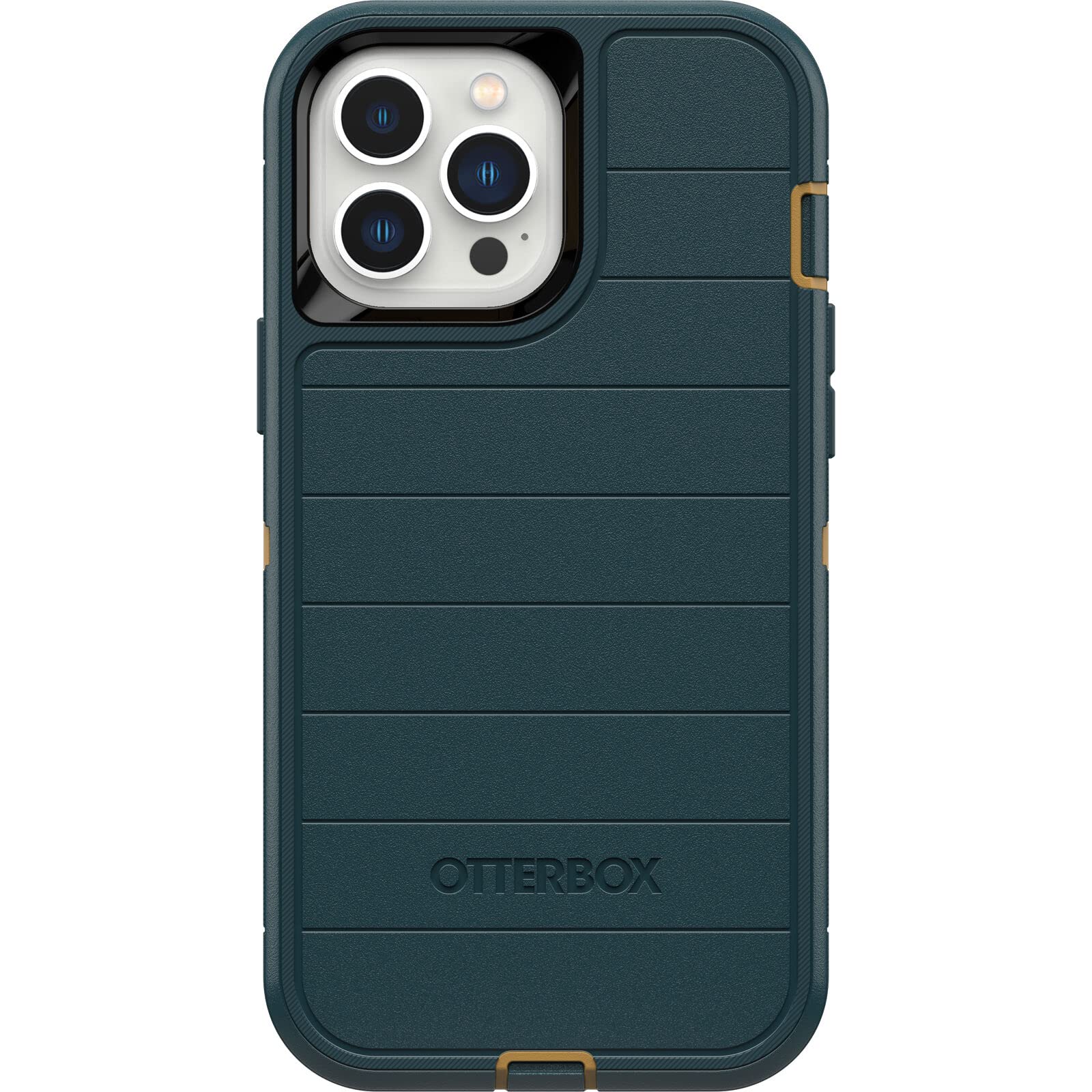OtterBox Defender Series Screenless Edition Case for iPhone 13 Pro Max & iPhone 12 Pro Max (Only) - Case Only - Microbial Defense Protection - Non-Retail Packaging - Hunter Green