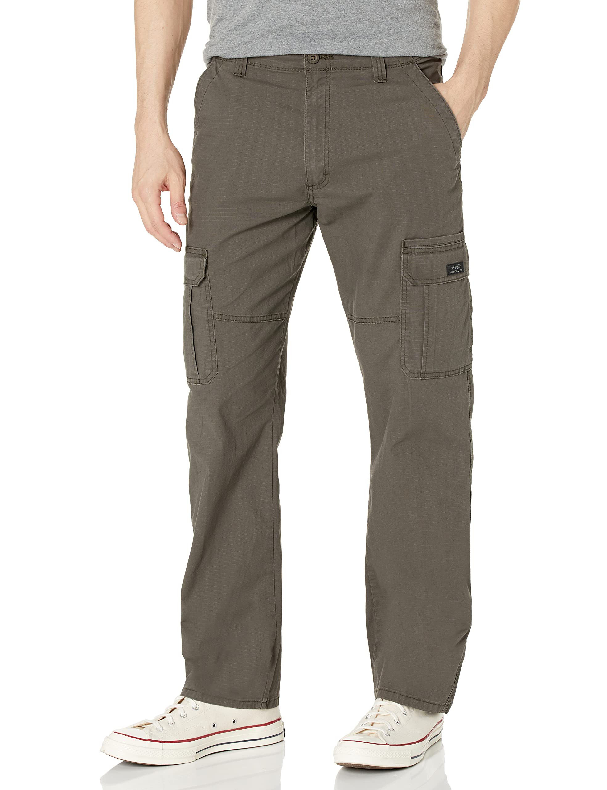 Wrangler Authentics mens Regular Tapered Cargo Pants, Brushed Almond, 29W x  30L US at Amazon Men's Clothing store