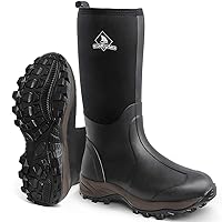 Obcursco Mens Rain Boots, Insulated 6mm Neoprene Rubber Boots for Men and Women Waterproof, Durable Hunting Boots Great for Cold Weather, Farm Working and Fishing