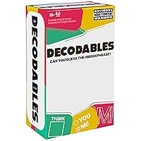 Spin Master Games Decodables – A Hysterical Adult Party Game, Hidden Phrase Card Game for Bachelorette Parties, College, Birthdays, & More, for Ages 18+