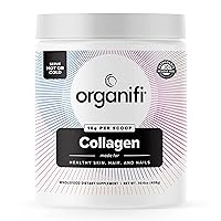 Organifi Unflavored Collagen Powder - Supports Stronger Skin, Nail, and Hair, 40 Servings