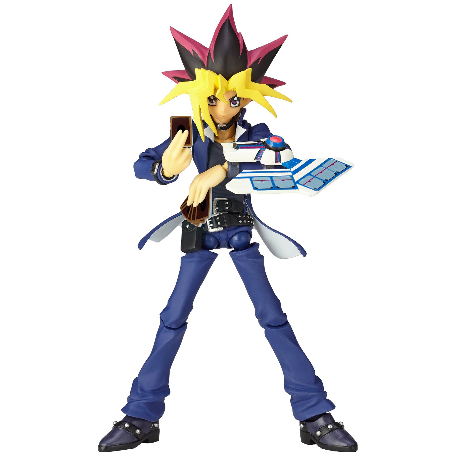 Japan Official Yu-Gi-Oh! Movie: The Dark Side of Dimensions Revoltech Yugi Muto Complete Scale Action Character Model Figure Revo Vulcanlog 09 Unio...