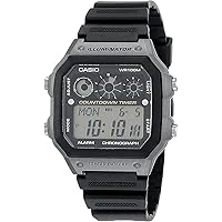 Casio Wristwatch Men's Ae-1300Wh-1Avdf Illuminator Timer Resin Black Sub