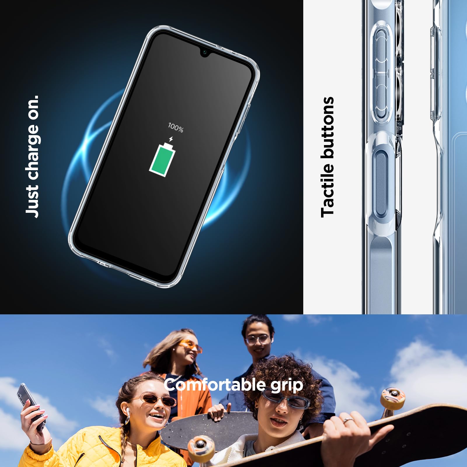 Spigen Ultra Hybrid Designed for Galaxy A15 5G Case and Galaxy A15 Case (2024) - Crystal Clear