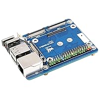 CM4 Base Board (Advanced C Version) for Compute Module 4, with Raspberry Pi 40PIN GPIO Header/MIPI CSI Camera Ports/LCD Display Port/Fan/HDMI/USB/Gigabit Ethernet RJ45 Connector