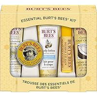 Essential Gift Set, 5 Travel Size Products - Deep Cleansing Cream, Hand Salve, Body Lotion, Foot Cream and Lip Balm