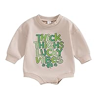 Infant Boys And Girls Spring Long Sleeved Round Neck Letter Print Romper Children's Bodysuit Girls Leotard