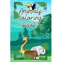 Animals coloring book (French Edition)
