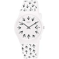 Swatch Frechia White Dial White Silicone Ladies Watch GW409