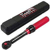 1/4-Inch Torque Wrench, Dual-direction Small Torque Wrench 20-220in.lb/2.3-24.9Nm, 72 tooth High Precision Professional Torque Wrench with Dual Range Scales