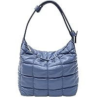 DE'EMILIA CONCEPT Top Handle Quilted handbags for women, Small Lightweight PU Leather Satchel Shoulder Bags