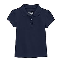 The Children's Place Baby Girls' and Toddler Short Sleeve Pique Polo