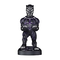 Exquisite Gaming: Marvel End Game: Black Panther - Original Mobile Phone & Gaming Controller Holder, Device Stand, Cable Guys, Licensed Figure
