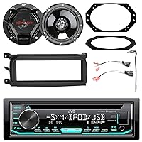 KDR690S-EDJCDK98UP-72-6512-CSDR620 JVC Single DIN in-Dash CD/AM/FM/Receiver, 2 x 6.5 2-Way Speakers, Metra 2 Pin Rectangular Connector, 4X 6 Plate, Select 2001-2006 Vehicles