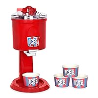 iscream Genuine ICEE at Home Soft Serve Ice Cream Maker for Classic Shakes and Drinks