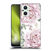 Head Case Designs Officially Licensed Nature Magick Blush Pink Roses Bouquet Floral Watercolor Painting Soft Gel Case Compatible with Oppo Reno8 Lite