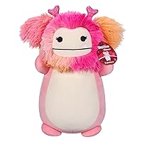 Squishmallows HugMees Original 14-Inch Caparinne Pink Bigfoot with Heart Headband - Ultrasoft Official Jazwares Large Plush